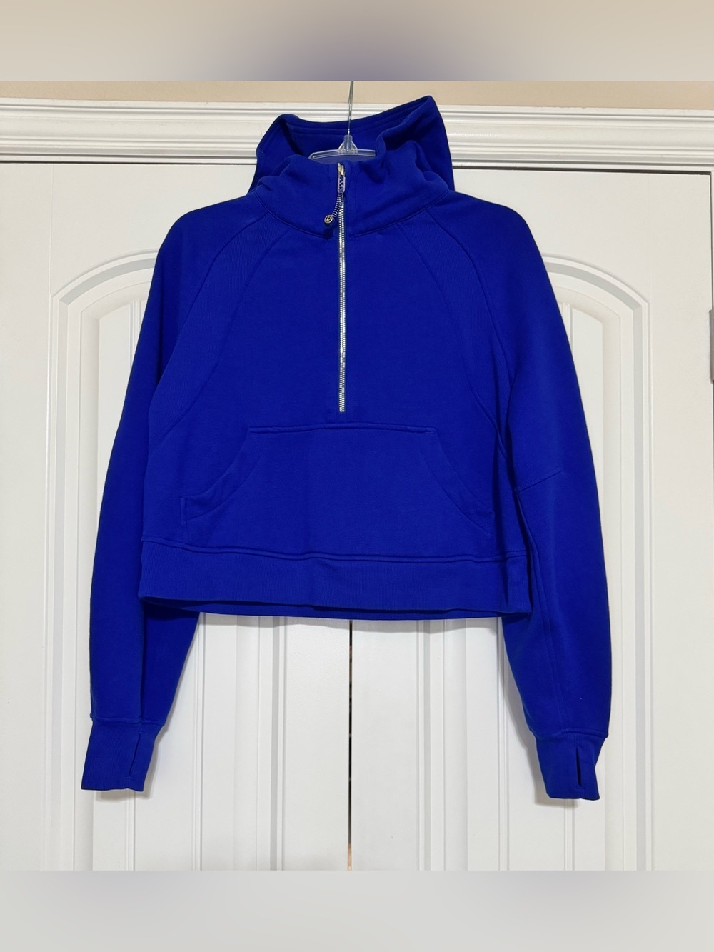 Lululemon Scuba Oversized Half-Zip Hoodie Riverside / Mirror Silver Size XS/S